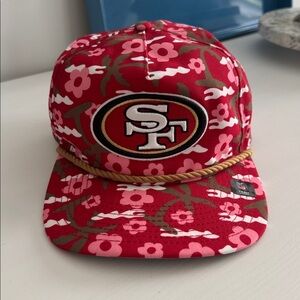 Men’s New Era Scarlet San Francisco 49ers Wakey Wakey Golfer SnapBack Hat